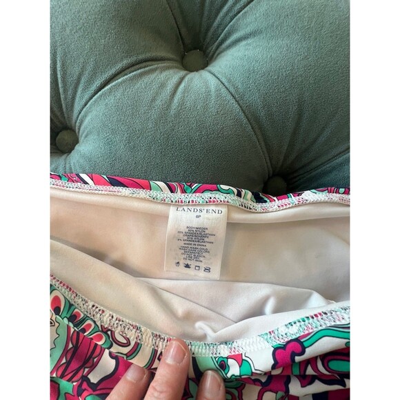 Lands End Swimsuit Bikini Skirt Skort size 6P 6 Petite - Picture 2 of 4